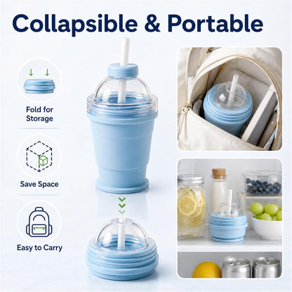 2-In-1 Collapsible Ice Ball Cup