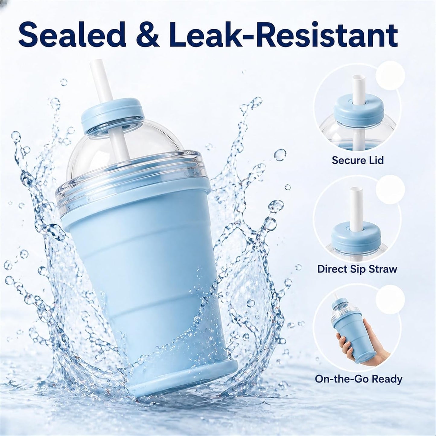 2-In-1 Collapsible Ice Ball Cup