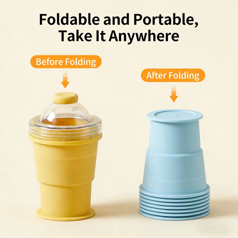 2-in-1 Collapsible Ice Ball Cup Tumbler - Image 4